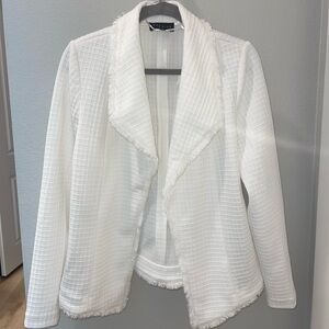 White womens blazer